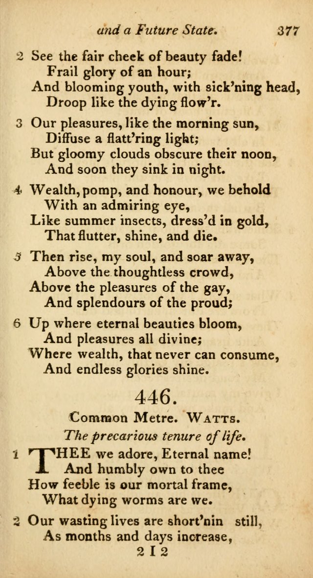 A Selection of Sacred Poetry: consisting of psalms and hymns from Watts, Doddridge, Merrick, Scott, Cowper, Barbauld, Steele, and others (2nd ed.) page 377