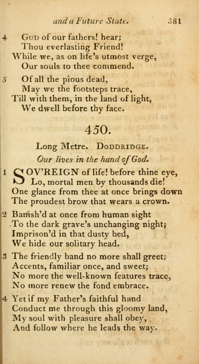 A Selection of Sacred Poetry: consisting of psalms and hymns from Watts, Doddridge, Merrick, Scott, Cowper, Barbauld, Steele, and others (2nd ed.) page 381
