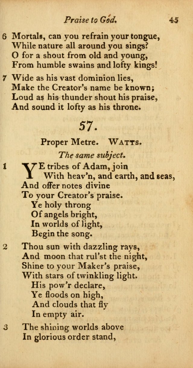A Selection of Sacred Poetry: consisting of psalms and hymns from Watts, Doddridge, Merrick, Scott, Cowper, Barbauld, Steele, and others (2nd ed.) page 45