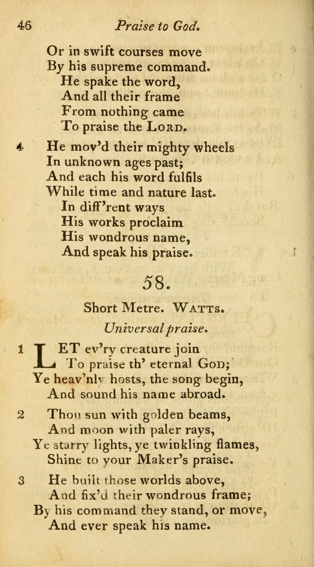 A Selection of Sacred Poetry: consisting of psalms and hymns from Watts, Doddridge, Merrick, Scott, Cowper, Barbauld, Steele, and others (2nd ed.) page 46