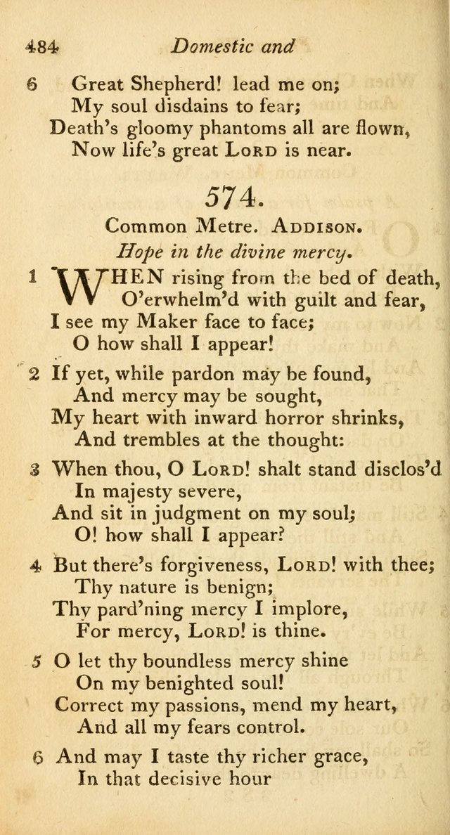 A Selection of Sacred Poetry: consisting of psalms and hymns from Watts, Doddridge, Merrick, Scott, Cowper, Barbauld, Steele, and others (2nd ed.) page 486