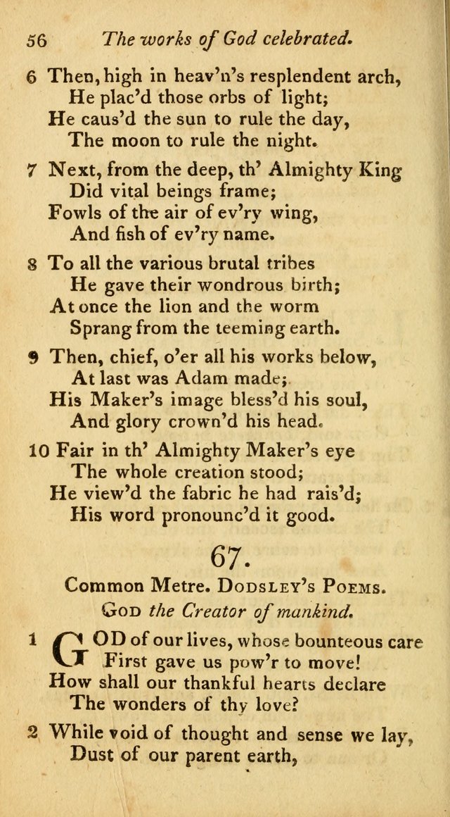 A Selection of Sacred Poetry: consisting of psalms and hymns from Watts, Doddridge, Merrick, Scott, Cowper, Barbauld, Steele, and others (2nd ed.) page 56