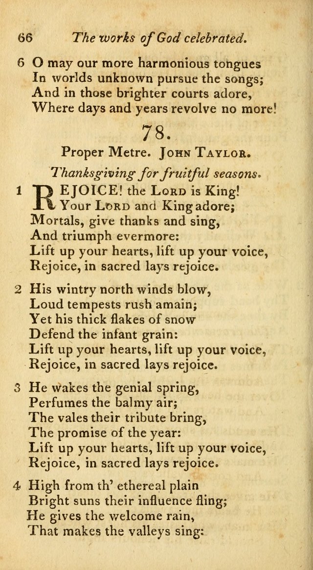 A Selection of Sacred Poetry: consisting of psalms and hymns from Watts, Doddridge, Merrick, Scott, Cowper, Barbauld, Steele, and others (2nd ed.) page 66