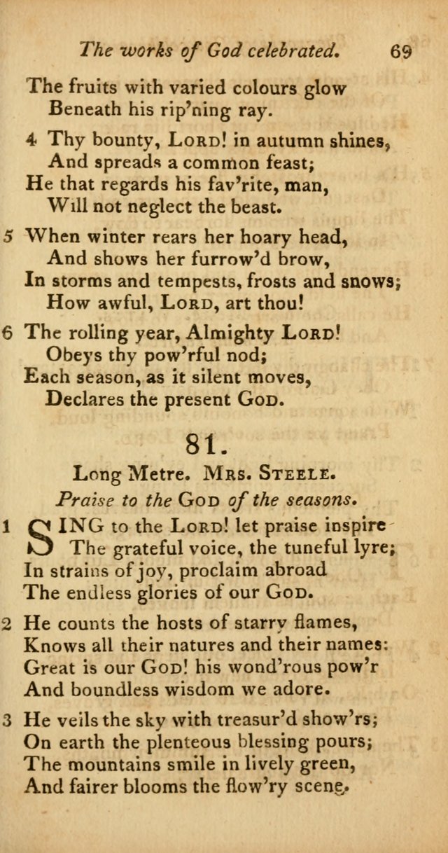 A Selection of Sacred Poetry: consisting of psalms and hymns from Watts, Doddridge, Merrick, Scott, Cowper, Barbauld, Steele, and others (2nd ed.) page 69