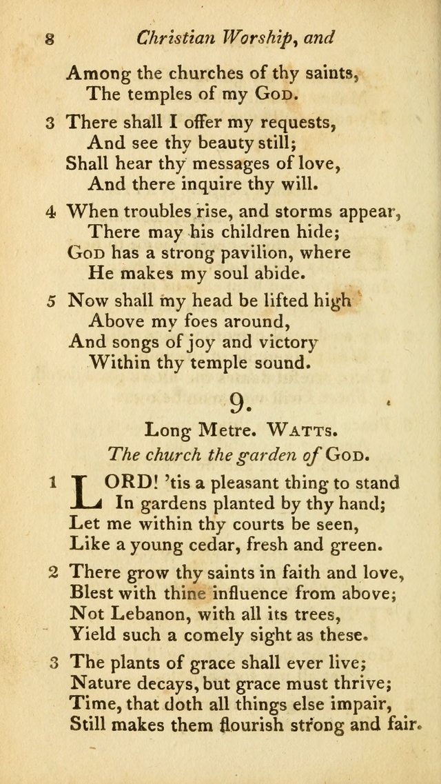 A Selection of Sacred Poetry: consisting of psalms and hymns from Watts, Doddridge, Merrick, Scott, Cowper, Barbauld, Steele, and others (2nd ed.) page 8