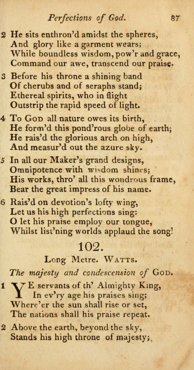A Selection of Sacred Poetry: consisting of psalms and hymns from Watts, Doddridge, Merrick, Scott, Cowper, Barbauld, Steele, and others (2nd ed.) page 87