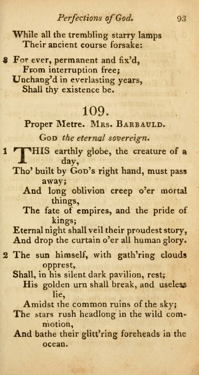 A Selection of Sacred Poetry: consisting of psalms and hymns from Watts, Doddridge, Merrick, Scott, Cowper, Barbauld, Steele, and others (2nd ed.) page 93