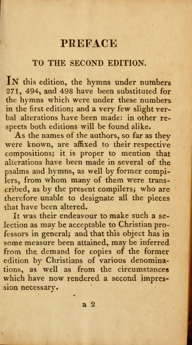 A Selection of Sacred Poetry: consisting of psalms and hymns from Watts, Doddridge, Merrick, Scott, Cowper, Barbauld, Steele, and others (2nd ed.) page xi