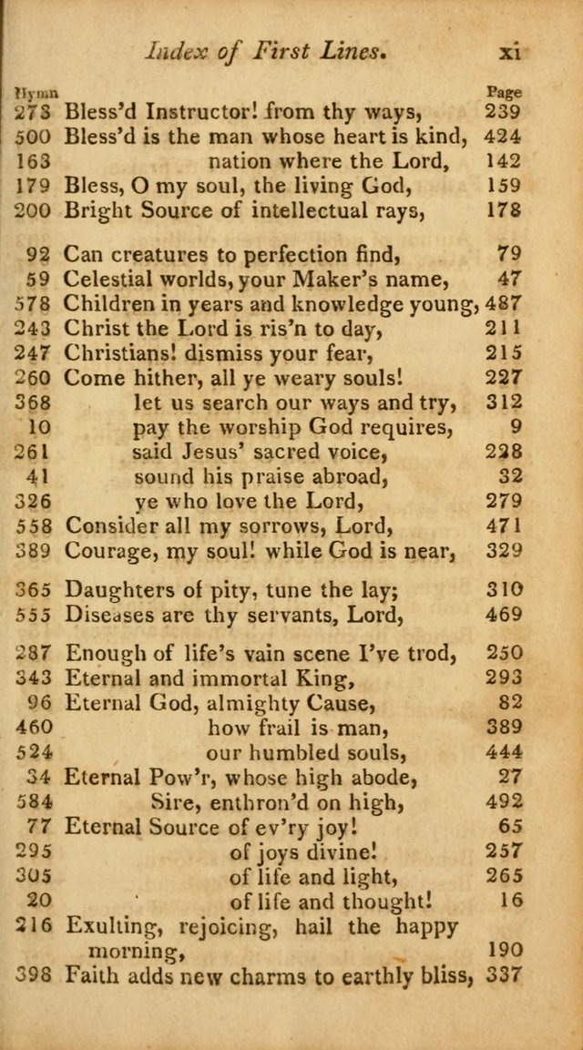 A Selection of Sacred Poetry: consisting of psalms and hymns from Watts, Doddridge, Merrick, Scott, Cowper, Barbauld, Steele, and others (2nd ed.) page xvii