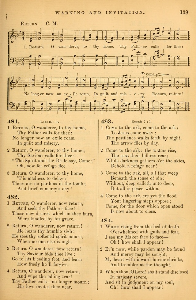 Songs for the Sanctuary; or Psalms and Hymns for Christian Worship (Baptist Ed.) page 140