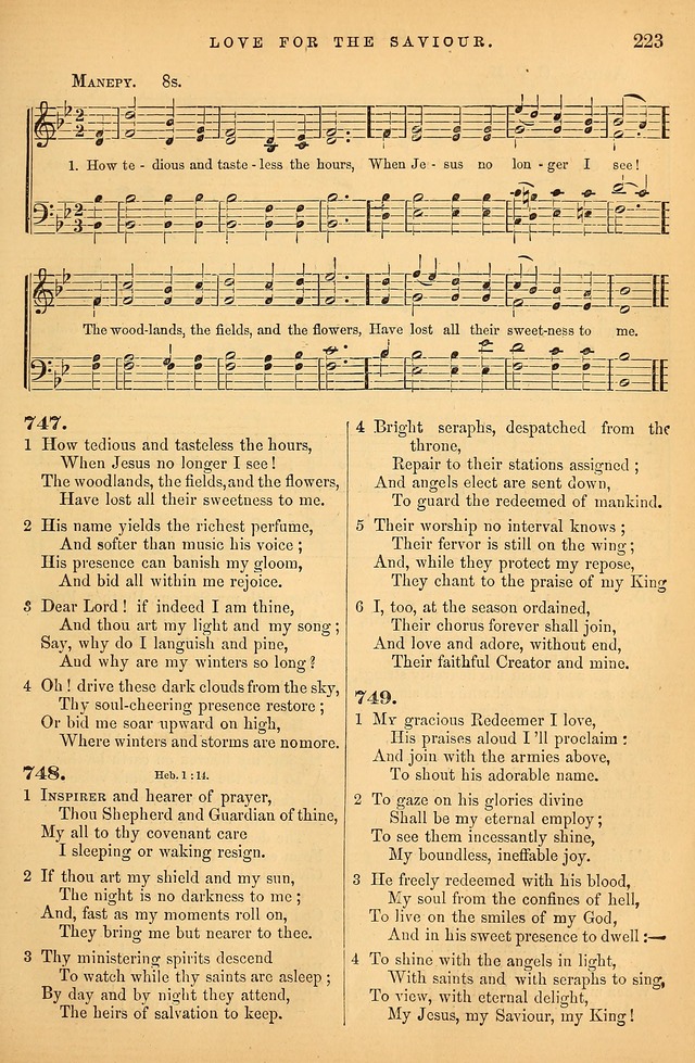 Songs for the Sanctuary; or Psalms and Hymns for Christian Worship (Baptist Ed.) page 224