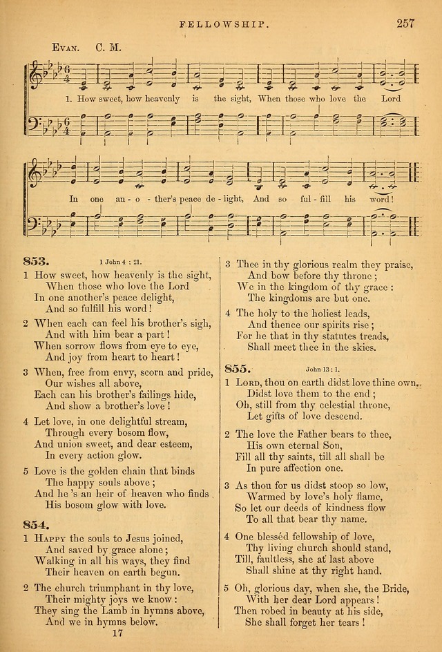 Songs for the Sanctuary; or Psalms and Hymns for Christian Worship (Baptist Ed.) page 258