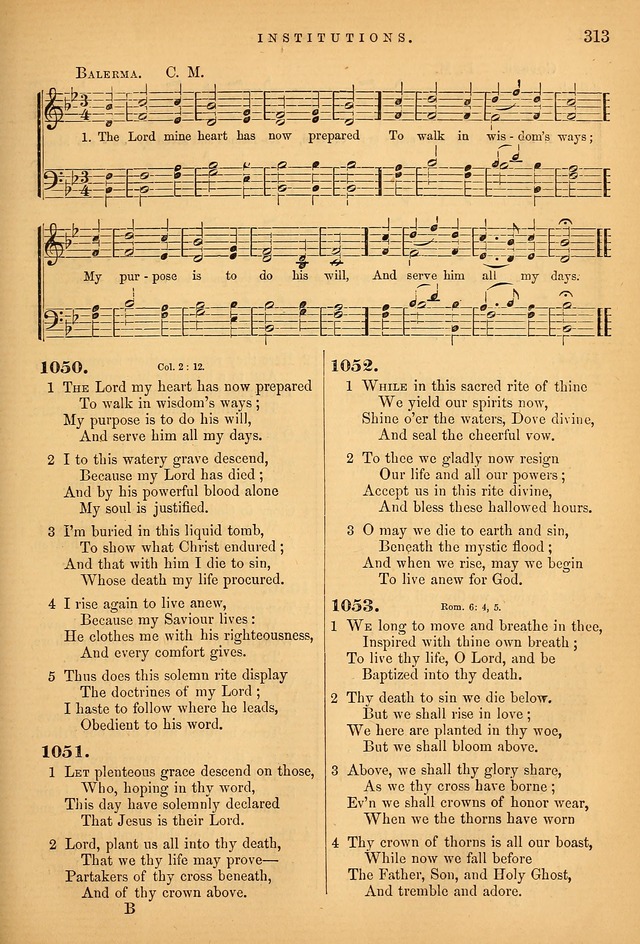Songs for the Sanctuary; or Psalms and Hymns for Christian Worship (Baptist Ed.) page 314