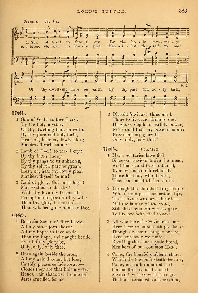 Songs for the Sanctuary; or Psalms and Hymns for Christian Worship (Baptist Ed.) page 324