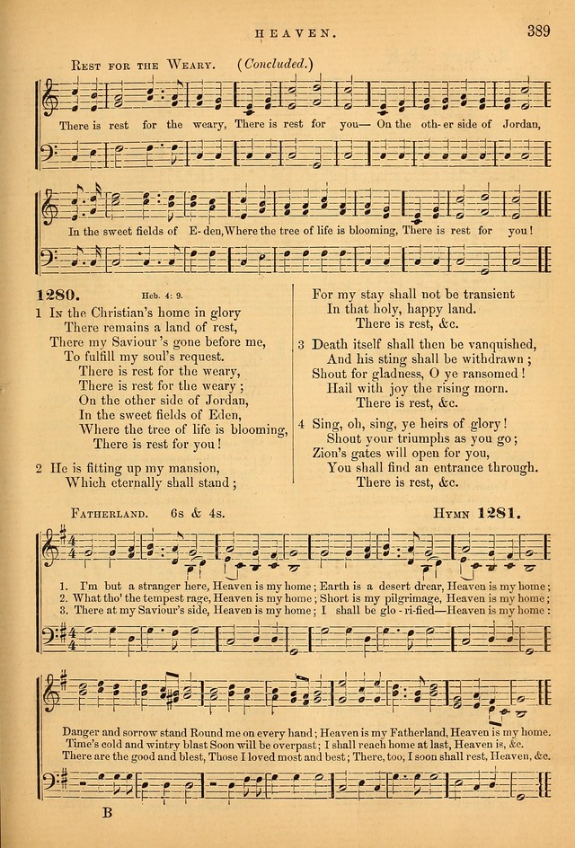 Songs for the Sanctuary; or Psalms and Hymns for Christian Worship (Baptist Ed.) page 390