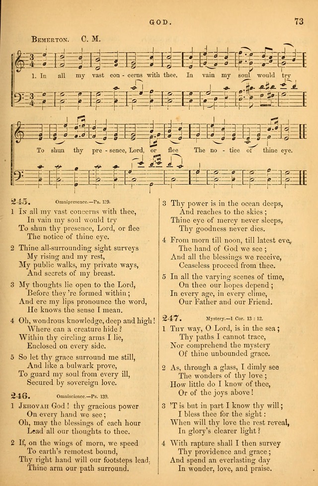 Songs for the Sanctuary; or Psalms and Hymns for Christian Worship (Baptist Ed.) page 74