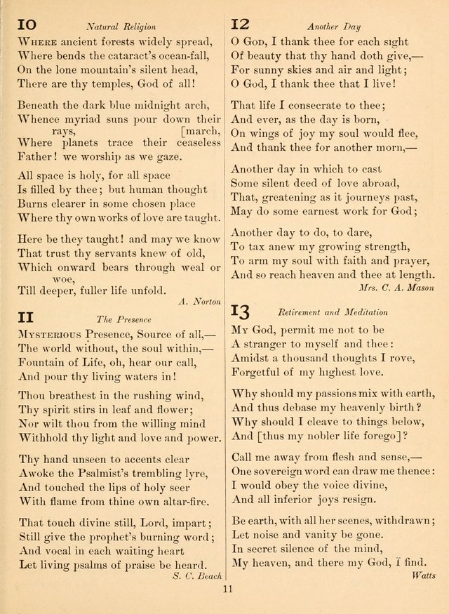 Sacred Songs For Public Worship: a hymn and tune book page 11