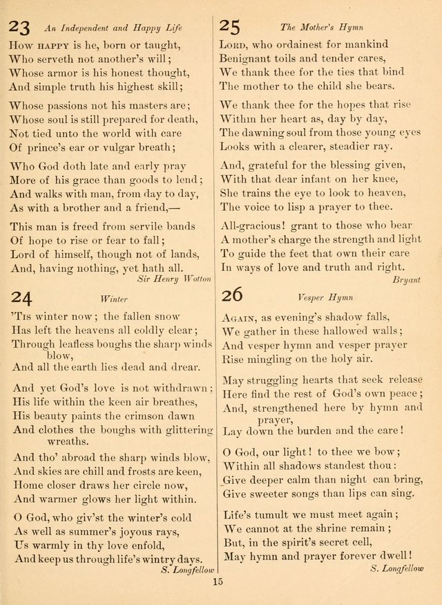 Sacred Songs For Public Worship: a hymn and tune book page 15