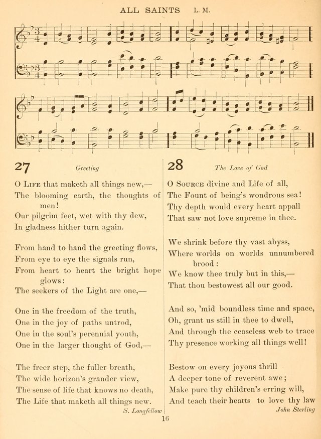 Sacred Songs For Public Worship: a hymn and tune book page 16