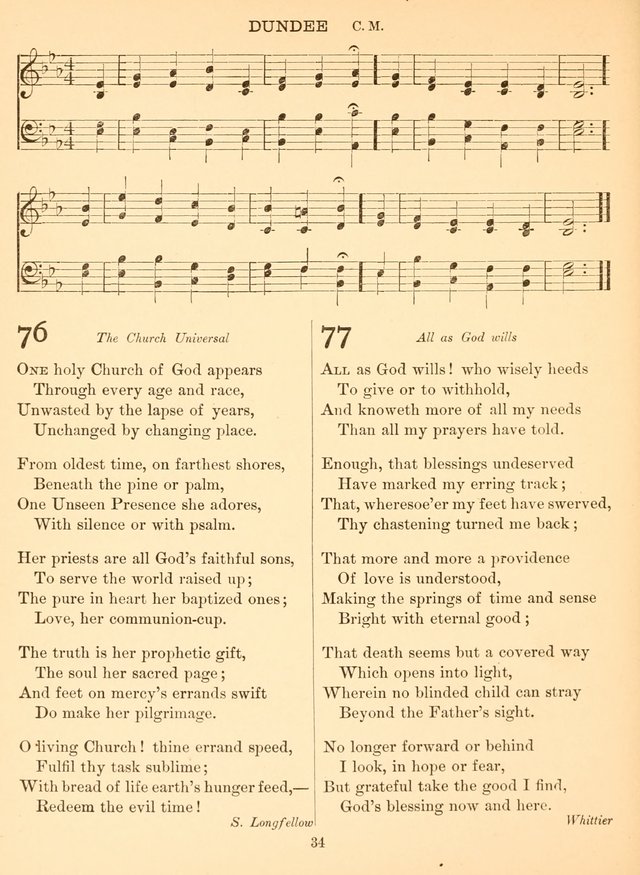 Sacred Songs For Public Worship: a hymn and tune book page 34