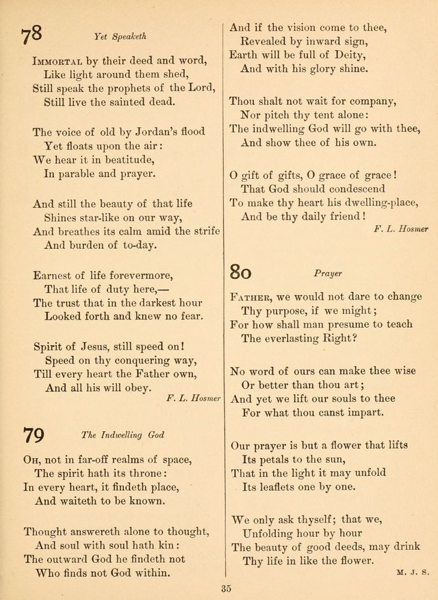 Sacred Songs For Public Worship: a hymn and tune book page 35
