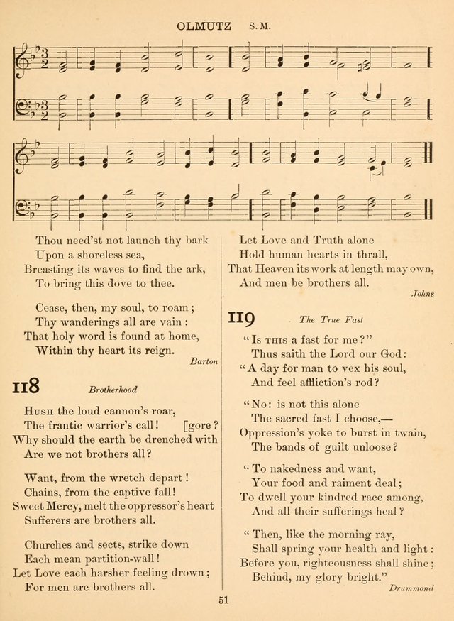 Sacred Songs For Public Worship: a hymn and tune book page 51
