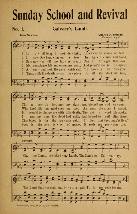 Sunday School and Revival: with Y.M.C.A. Supplement page 1