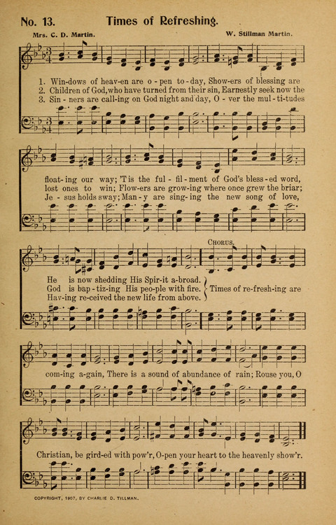Sunday School and Revival: with Y.M.C.A. Supplement page 13