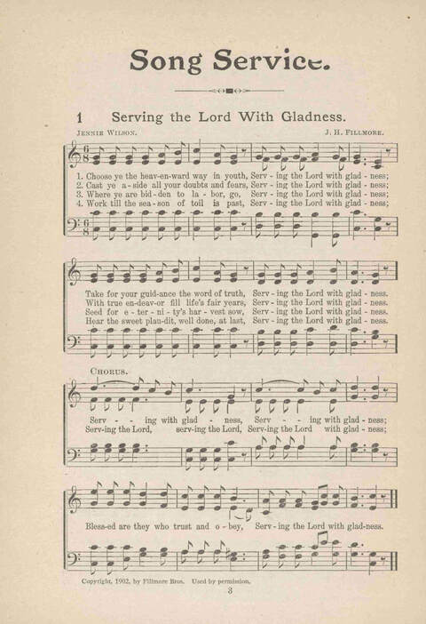 Song Service and Revival page 3