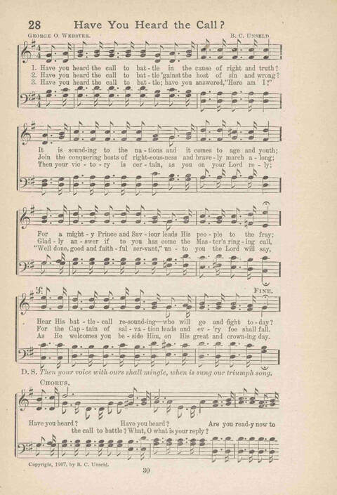 Song Service and Revival page 30