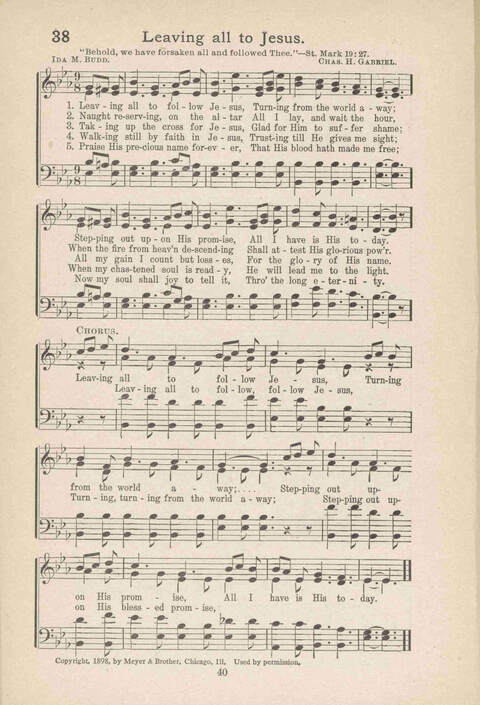 Song Service and Revival page 40