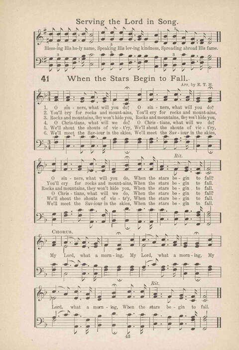 Song Service and Revival page 43