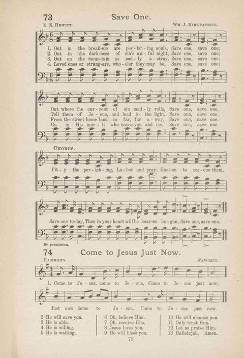 Song Service and Revival page 73