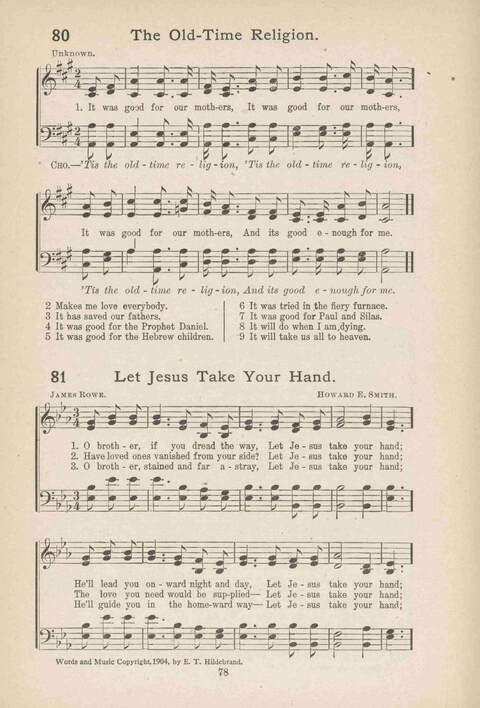 Song Service and Revival page 78