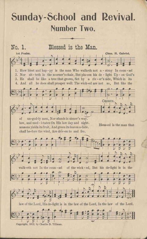 Sunday School and Revival: number two page 1
