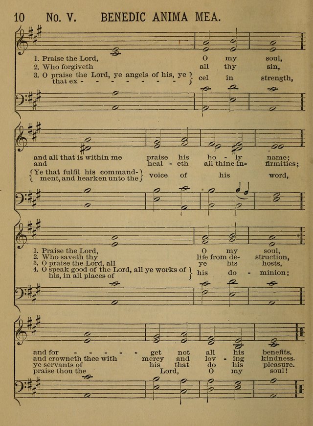 Sunday-School Songs: a new collection of hymns and tunes specially prepared for the use of Sunday-schools and for social and family worship. (3rd. ed.) page 10