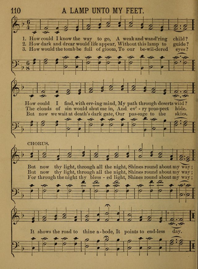 Sunday-School Songs: a new collection of hymns and tunes specially prepared for the use of Sunday-schools and for social and family worship. (3rd. ed.) page 110