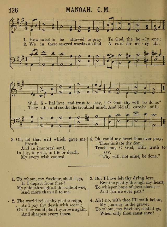 Sunday-School Songs: a new collection of hymns and tunes specially prepared for the use of Sunday-schools and for social and family worship. (3rd. ed.) page 126