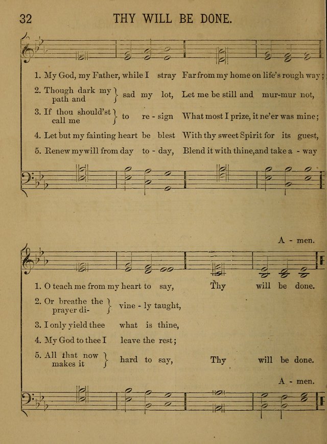 Sunday-School Songs: a new collection of hymns and tunes specially prepared for the use of Sunday-schools and for social and family worship. (3rd. ed.) page 32
