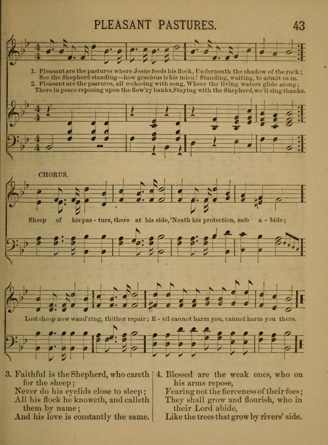 Sunday-School Songs: a new collection of hymns and tunes specially prepared for the use of Sunday-schools and for social and family worship. (3rd. ed.) page 43