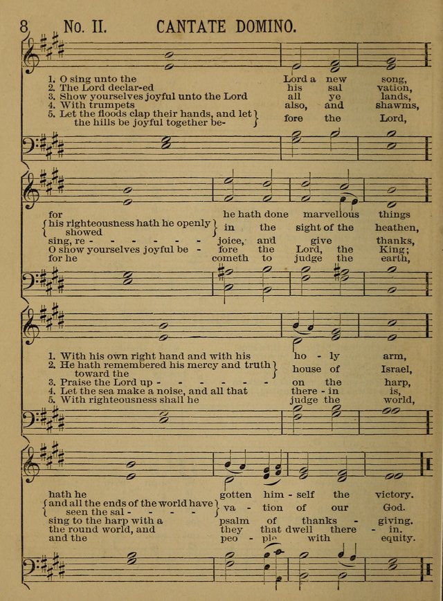 Sunday-School Songs: a new collection of hymns and tunes specially prepared for the use of Sunday-schools and for social and family worship. (3rd. ed.) page 8