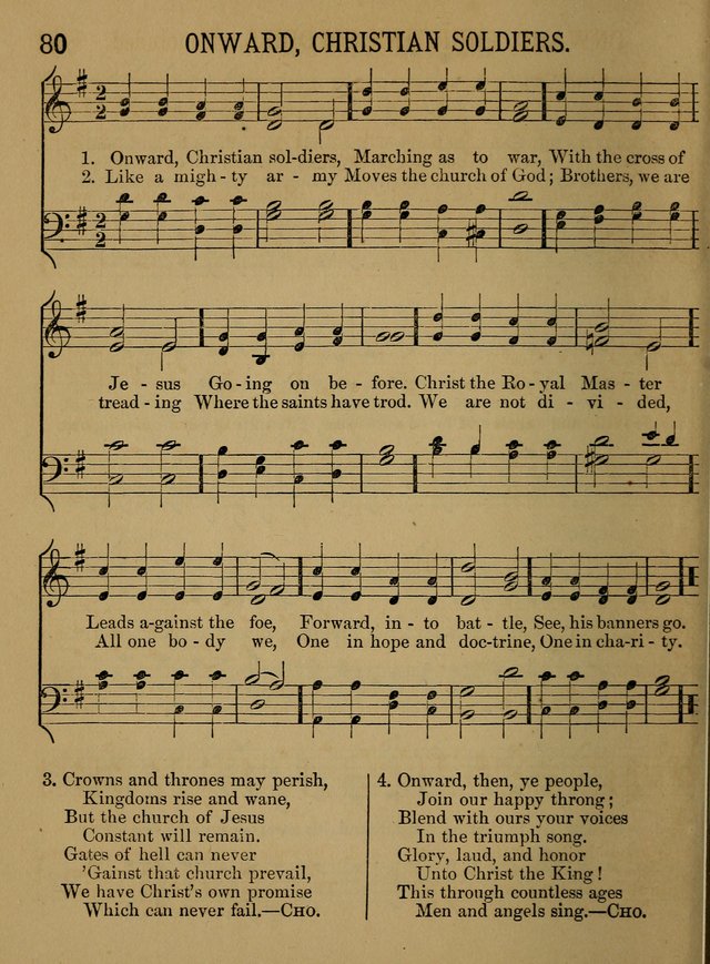Sunday-School Songs: a new collection of hymns and tunes specially prepared for the use of Sunday-schools and for social and family worship. (3rd. ed.) page 80