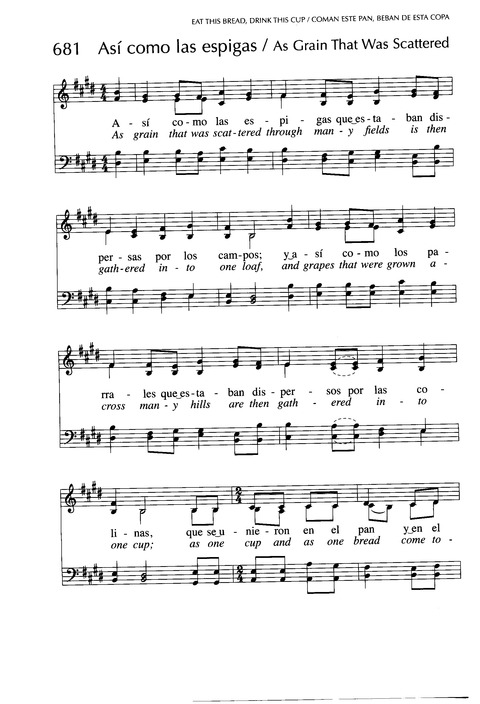 Santo, Santo, Santo: cantos para el pueblo de Dios = Holy, Holy, Holy: songs for the people of God page 1032