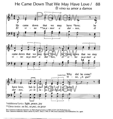 Santo, Santo, Santo: cantos para el pueblo de Dios = Holy, Holy, Holy: songs for the people of God page 138