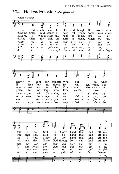 He Leadeth Me Hymnary Org