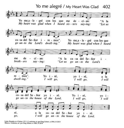 Santo, Santo, Santo: cantos para el pueblo de Dios = Holy, Holy, Holy: songs for the people of God page 635