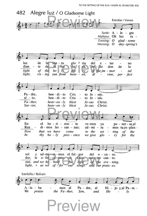 Santo, Santo, Santo: cantos para el pueblo de Dios = Holy, Holy, Holy: songs for the people of God page 755