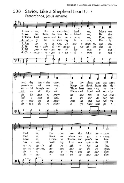 Santo, Santo, Santo: cantos para el pueblo de Dios = Holy, Holy, Holy: songs for the people of God page 832