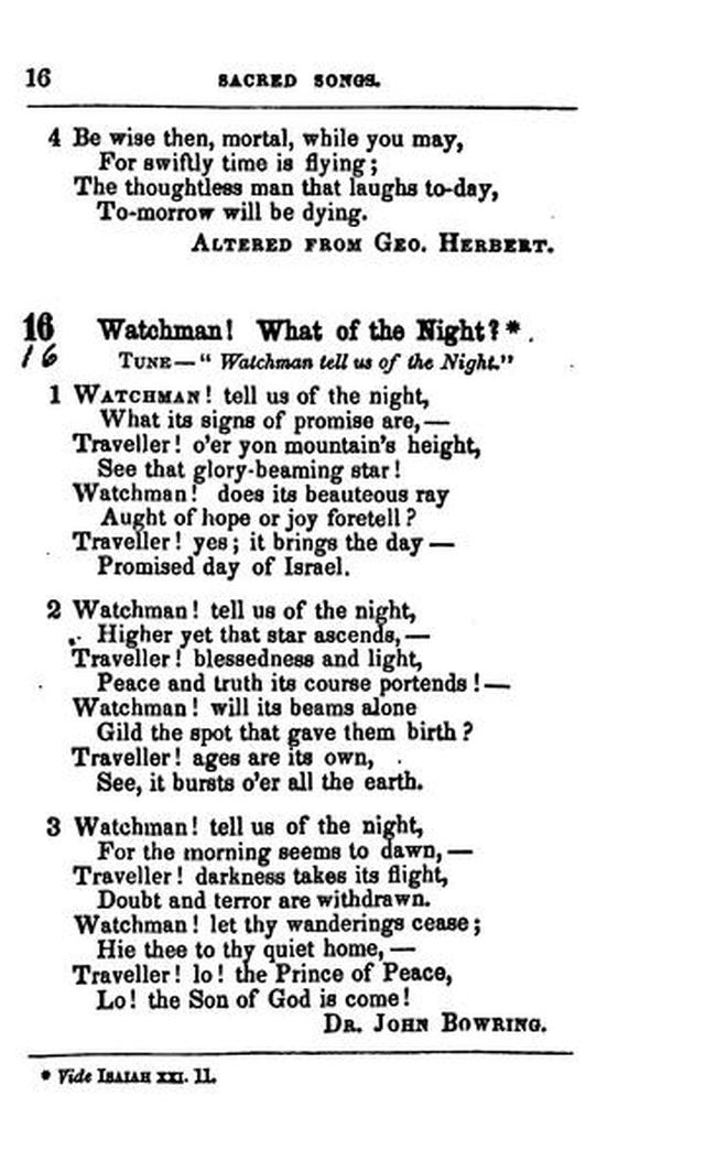 A Selection of Sacred Songs. 2nd ed. page 12