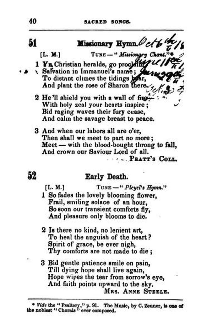 A Selection of Sacred Songs. 2nd ed. page 36